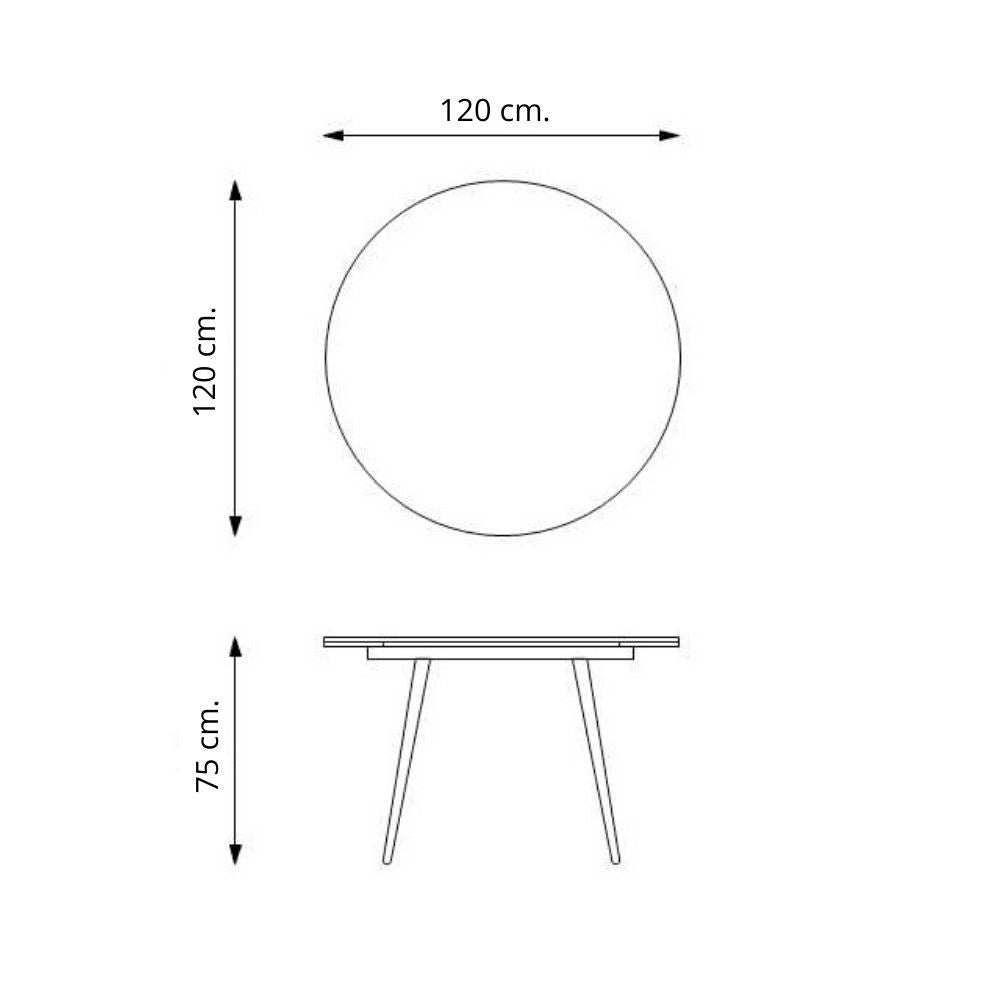 tavolo cordelia allungabile colore piano rovere gambe colore nero, arredo raffinato per ambienti classici o moderni