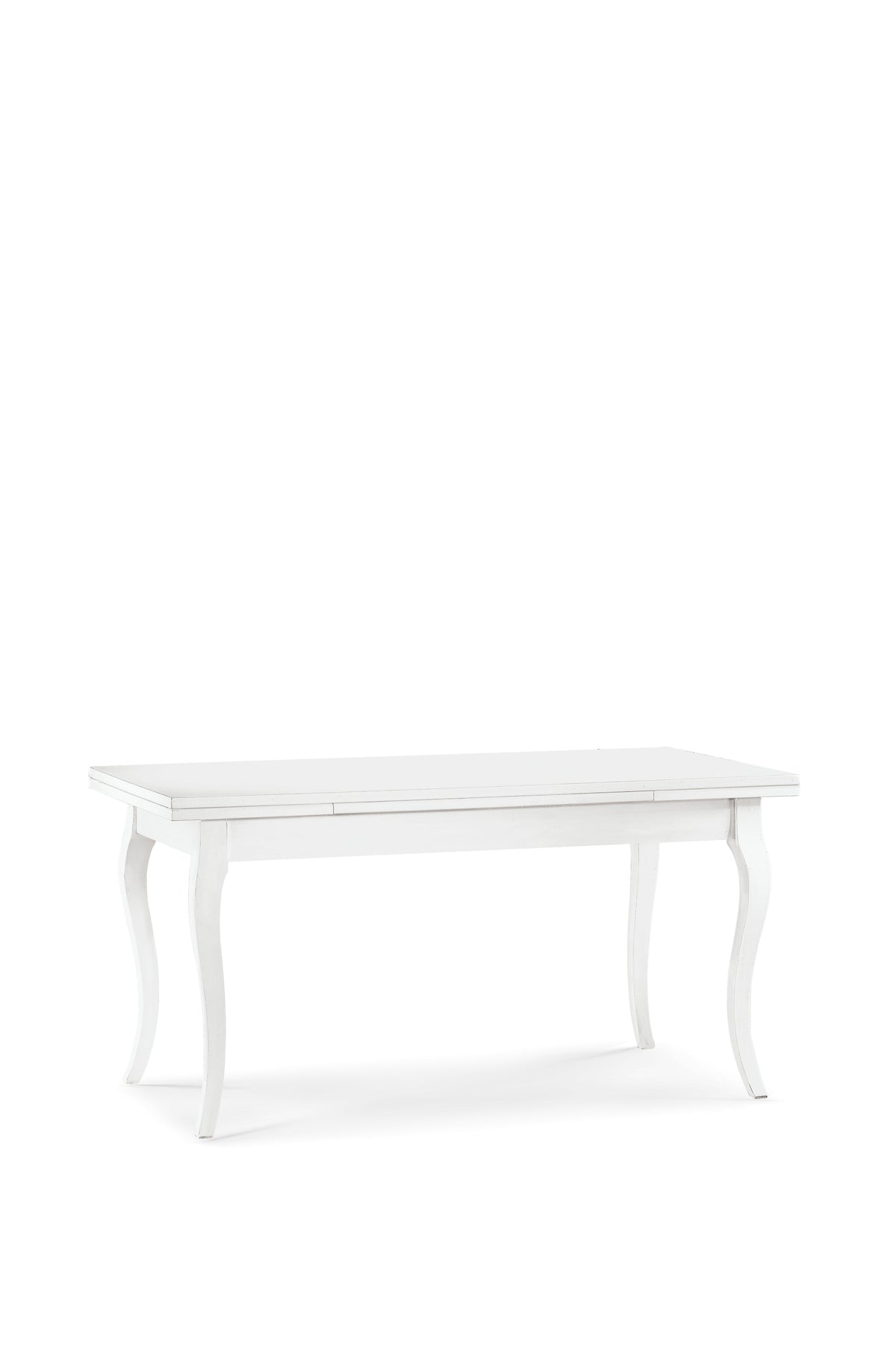 tavolo allungabile bianco 160×85 cm, tavolo elegante adatto a sala da pranzo o cucina