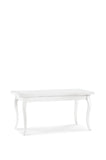 tavolo allungabile bianco 160×85 cm, tavolo elegante adatto a sala da pranzo o cucina
