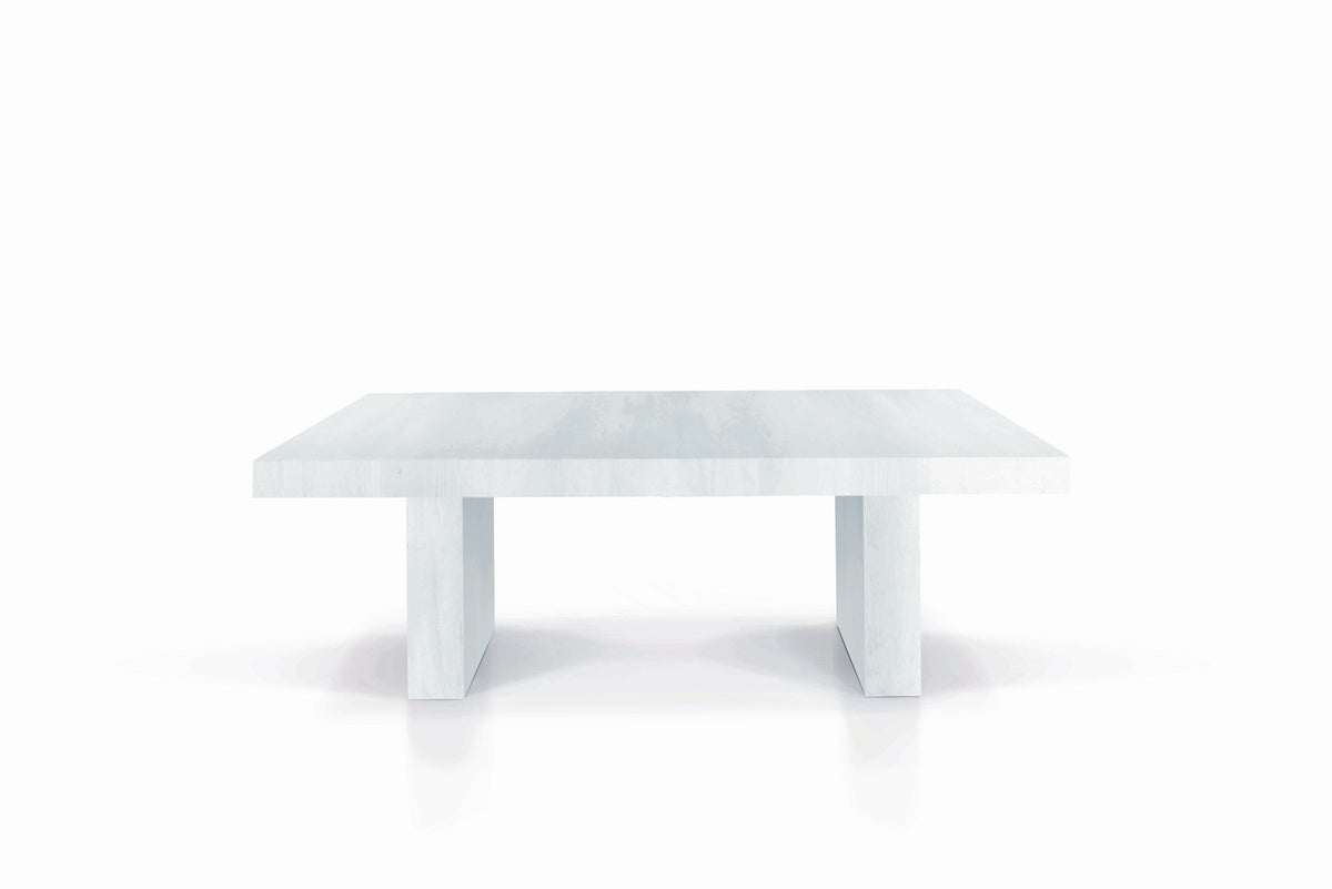 tavolo jesolo in legno nobilitato bianco consumato allungabile 160×90 cm – 410×90 cm, tavolo elegante adatto a sala da...