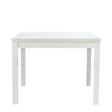 tavolo bianco positano allungabile a libro 90×90 cm – 180×90 cm, dettaglio della struttura in legno o metallo