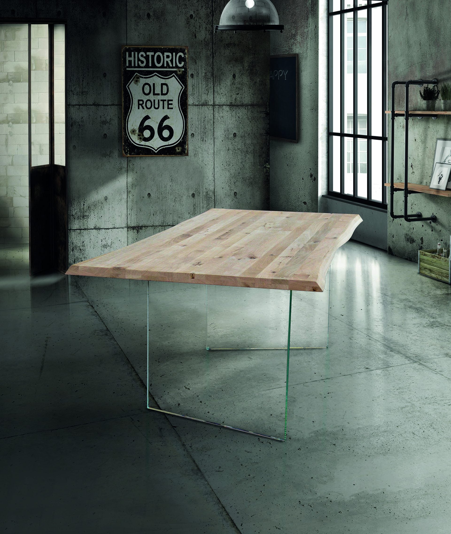 tavolo giannutri in legno massello sp. 4 cm 160×90 cm, tavolo elegante adatto a sala da pranzo o cucina