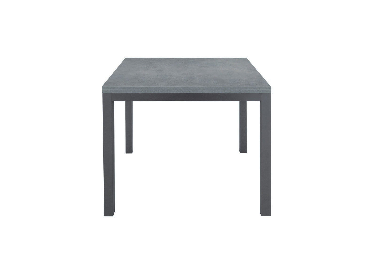 tavolo sanremo in metallo e cemento grigio allungabile a libro 90×90 cm – 180×90 cm, dettaglio della struttura in legno o...