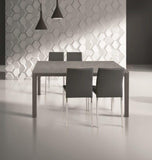 tavolo sanremo in metallo e cemento grigio allungabile 140×80 cm – 200×80 cm, tavolo elegante adatto a sala da pranzo o...