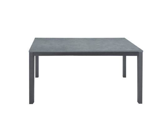 tavolo sanremo in metallo e cemento grigio allungabile 140×80 cm – 200×80 cm, dettaglio della struttura in legno o metallo