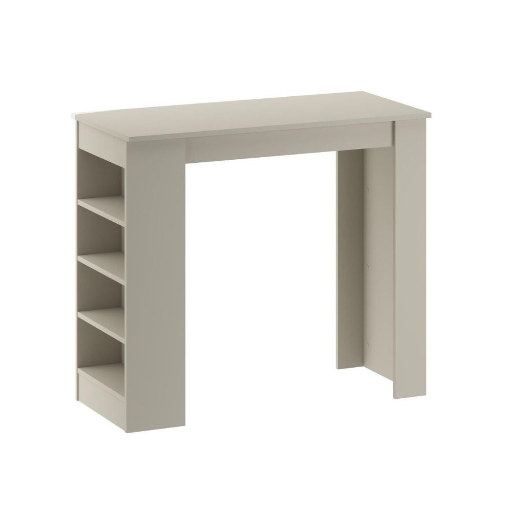 penisola da cucina tavolo alto swallow con piano e struttura cashmere, ideale per ospitare numerosi commensali