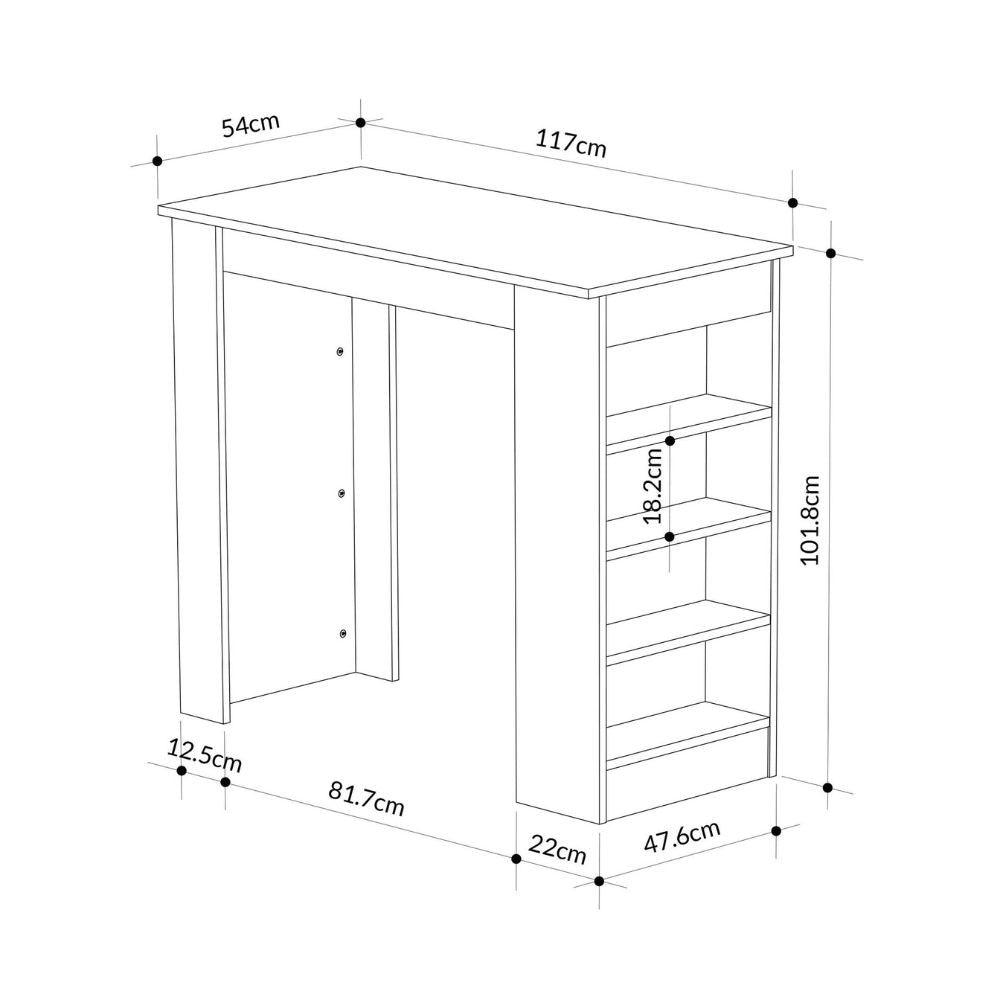 penisola da cucina tavolo alto swallow con piano e struttura cashmere, linee eleganti per arredamenti contemporanei