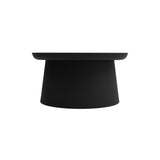 tavolino ibiza in polipropilene nero 70×36 cm, dettaglio della struttura resistente alle intemperie