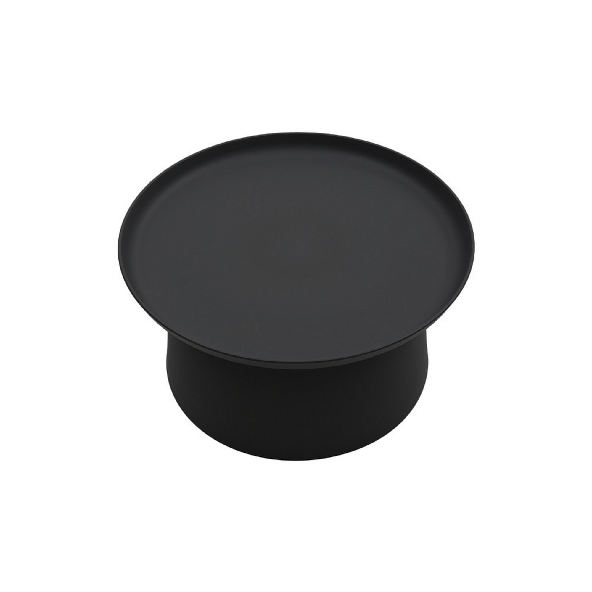 tavolino ibiza in polipropilene nero 70×36 cm, perfetto per appoggiare bevande, libri o decorazioni