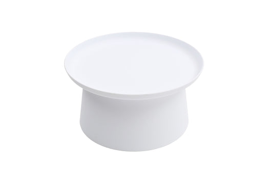 tavolino ibiza in polipropilene bianco 70×36 cm, dettaglio della struttura resistente alle intemperie