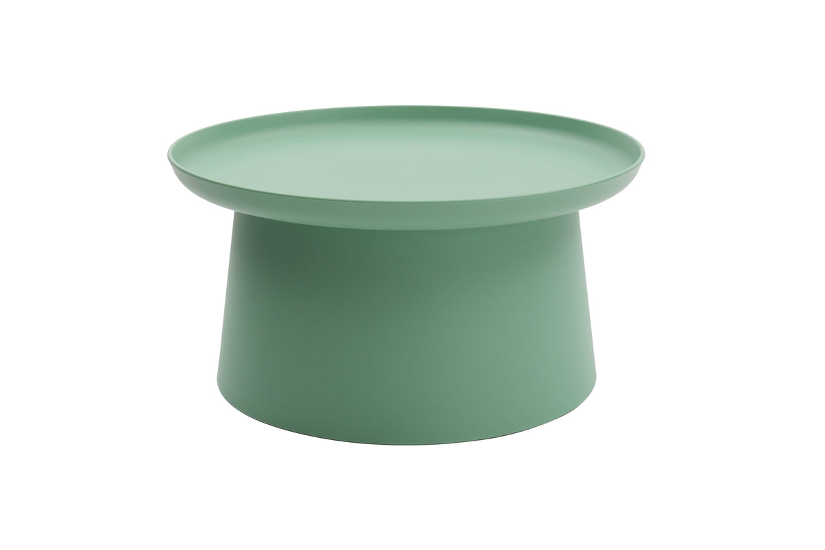 tavolino ibiza in polipropilene verde 70×36 cm, tavolino da giardino ideale per relax all’aperto