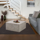 tavolino da salotto lola effetto marmo beige 80x80x40 cm., ideale per appoggiare decorazioni o accessori