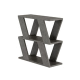 tavolino laterale da salotto lazena colore cemento, ideale per appoggiare decorazioni o accessori