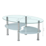 tavolino mimas con doppio piano in vetro temperato con gambe in acciaio, ideale per appoggiare decorazioni o accessori