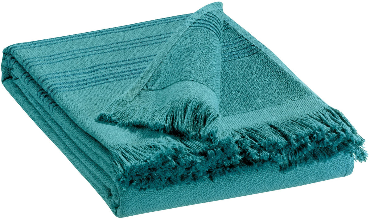 telo hammam cancun lichene, colore lichene, taglia 90 x 180. telo hammam elegante piegato con cura su sfondo neutro