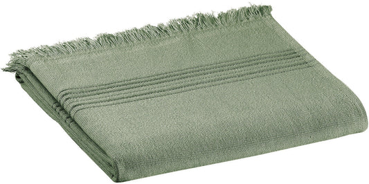 telo hammam cancun timo, colore timo, taglia 90 x 180. telo hammam elegante piegato con cura su sfondo neutro