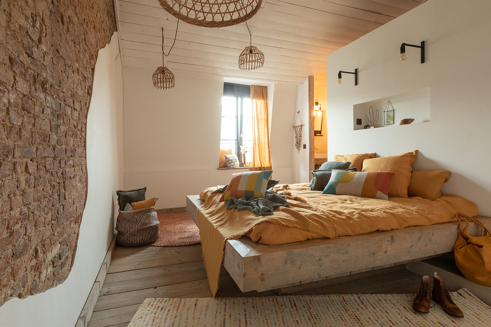 tenda voile zeff ocra, colore ocra, taglia 140 x 280. dona un tocco arioso e raffinato a ogni ambiente