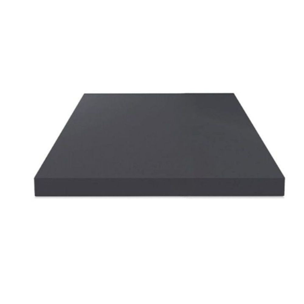 top tavolo 80x80x3.8 con bordo poliuterano antracite satinato, piano cucina resistente e funzionale