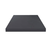 top tavolo 80x80x3.8 con bordo poliuterano antracite satinato, piano cucina resistente e funzionale