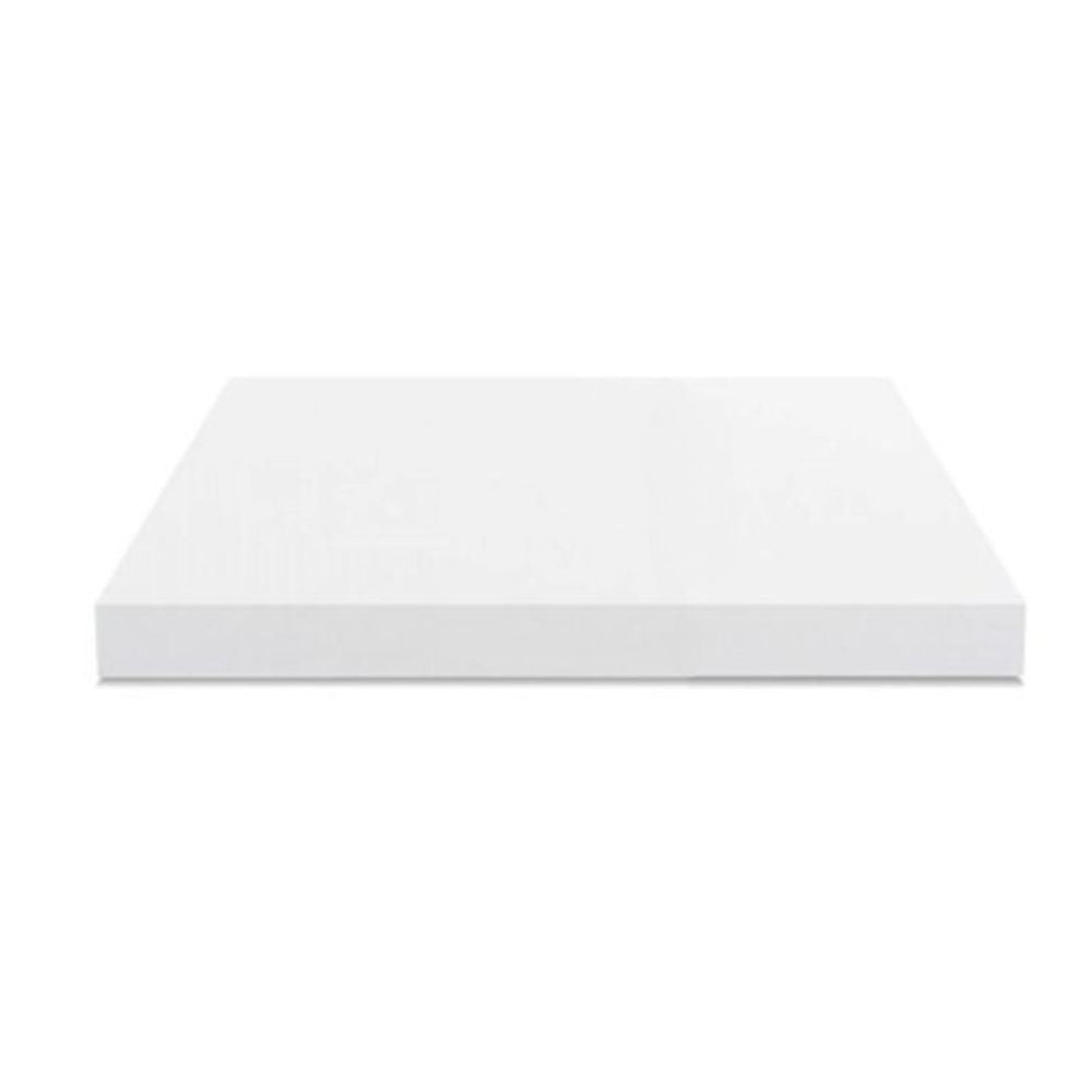 top non forato 60x60x4 con bordo poliuretano in bianco, piano cucina resistente e funzionale