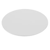 pianale tavolo tondo 120x120x3.8 con bordo poliuretano bianco, piano cucina resistente e funzionale