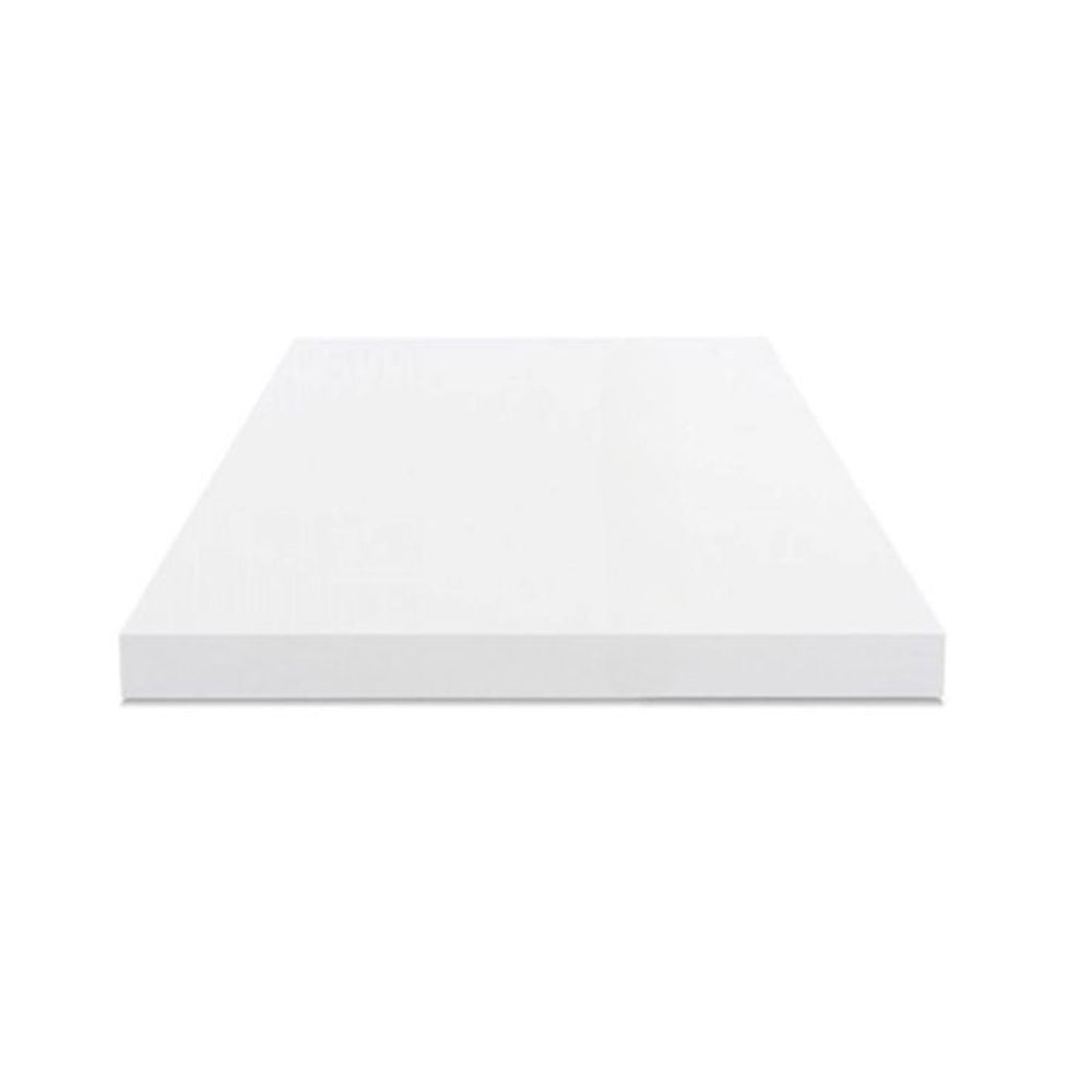 top tavolo 80x80x4 con bordo poliuterano bianco, piano cucina resistente e funzionale