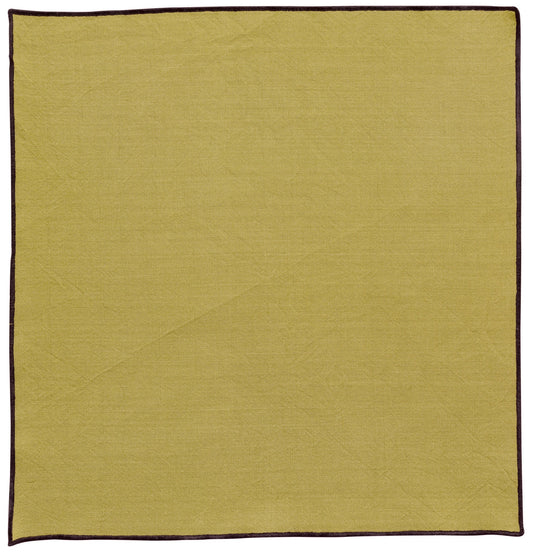 tovagliolo riciclato grace khaki, colore khaki, taglia 40 x 40. realizzato in 100% cotone riciclato, perfetto per una tavola elegante e curata
