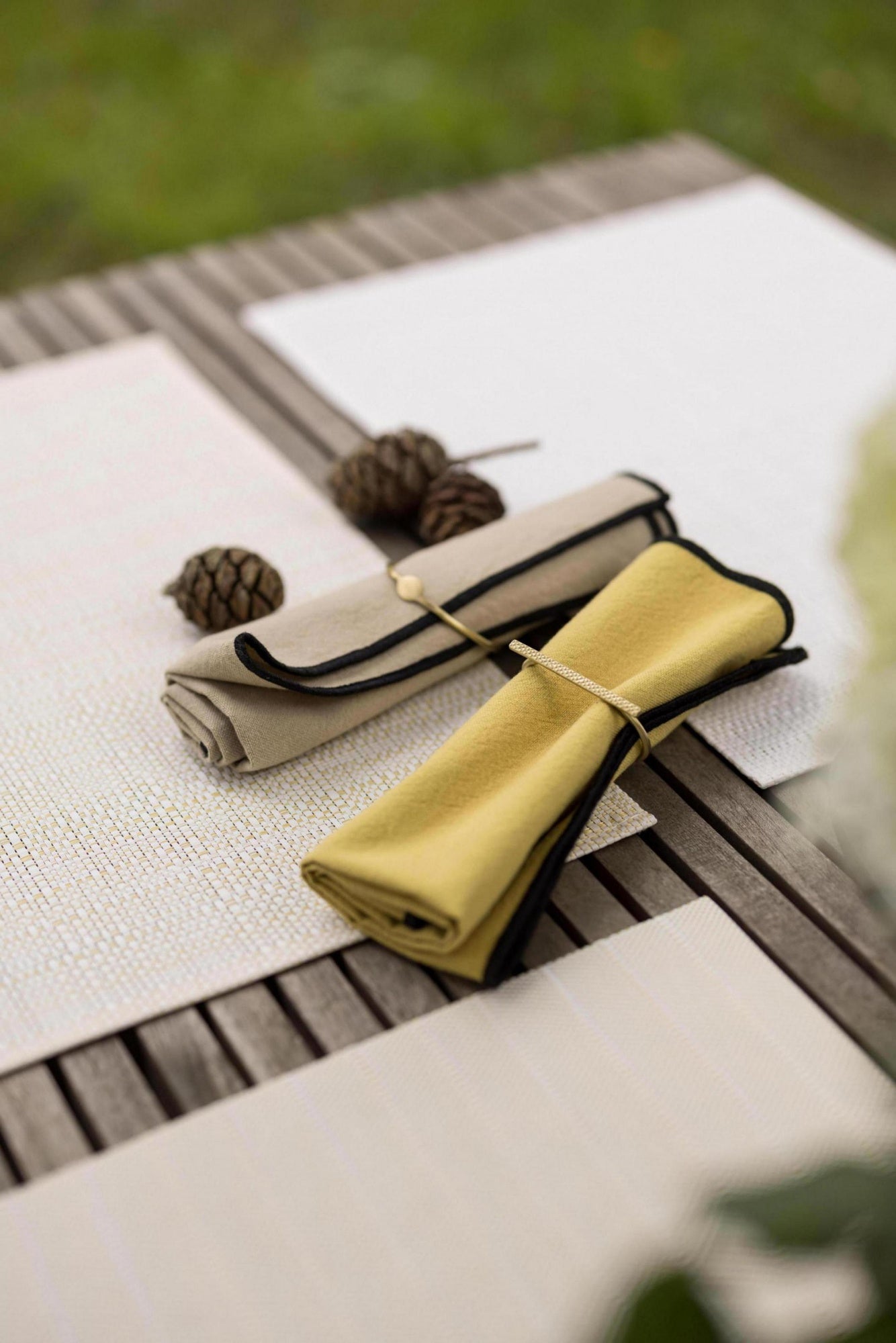 tovagliolo riciclato grace badiane, colore badiane, taglia 40 x 40. tessuto resistente e facile da lavare per un uso quotidiano