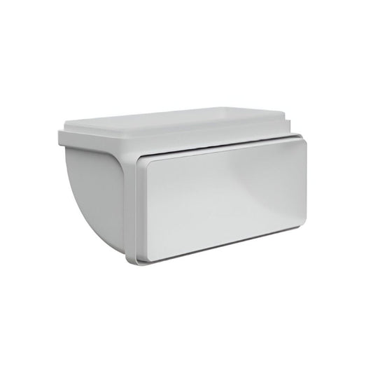 curva verticale rettangolare 90 gradi per cappe bvcv229, elemento per impianto di aspirazione cucina