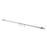 asta appendi mestoli kitcromo90 4 ganci 90 cm cromo, accessori utili per cucinare ogni giorno