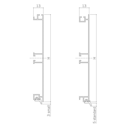 zoccolo in alluminio finitura lucida h 15 cm 4 m, elemento di finitura per basi cucina