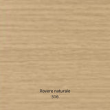 zoccolo per cucina in pvc barra 4 mtl h15 colore rovere naturale, elemento di finitura per basi cucina