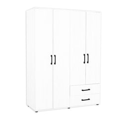 Armadio GRD4422023 bianco 4 ante e 2 cassetti