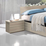 Comodino Manitoba 2 cassetti colore olmo