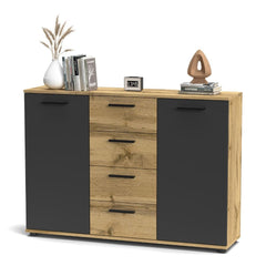 Credenza Berno colore rovere wotan e antracite