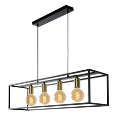 Lucide RUBEN Black chandeliers, suspensions and ceiling lights