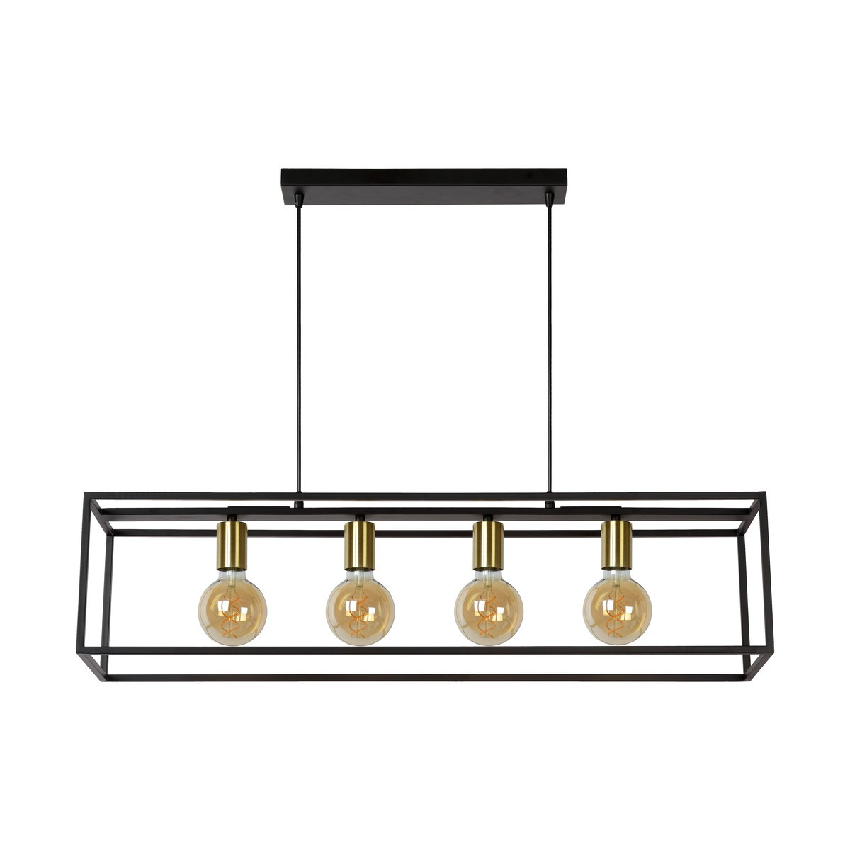 Lucide RUBEN Black chandeliers, suspensions and ceiling lights