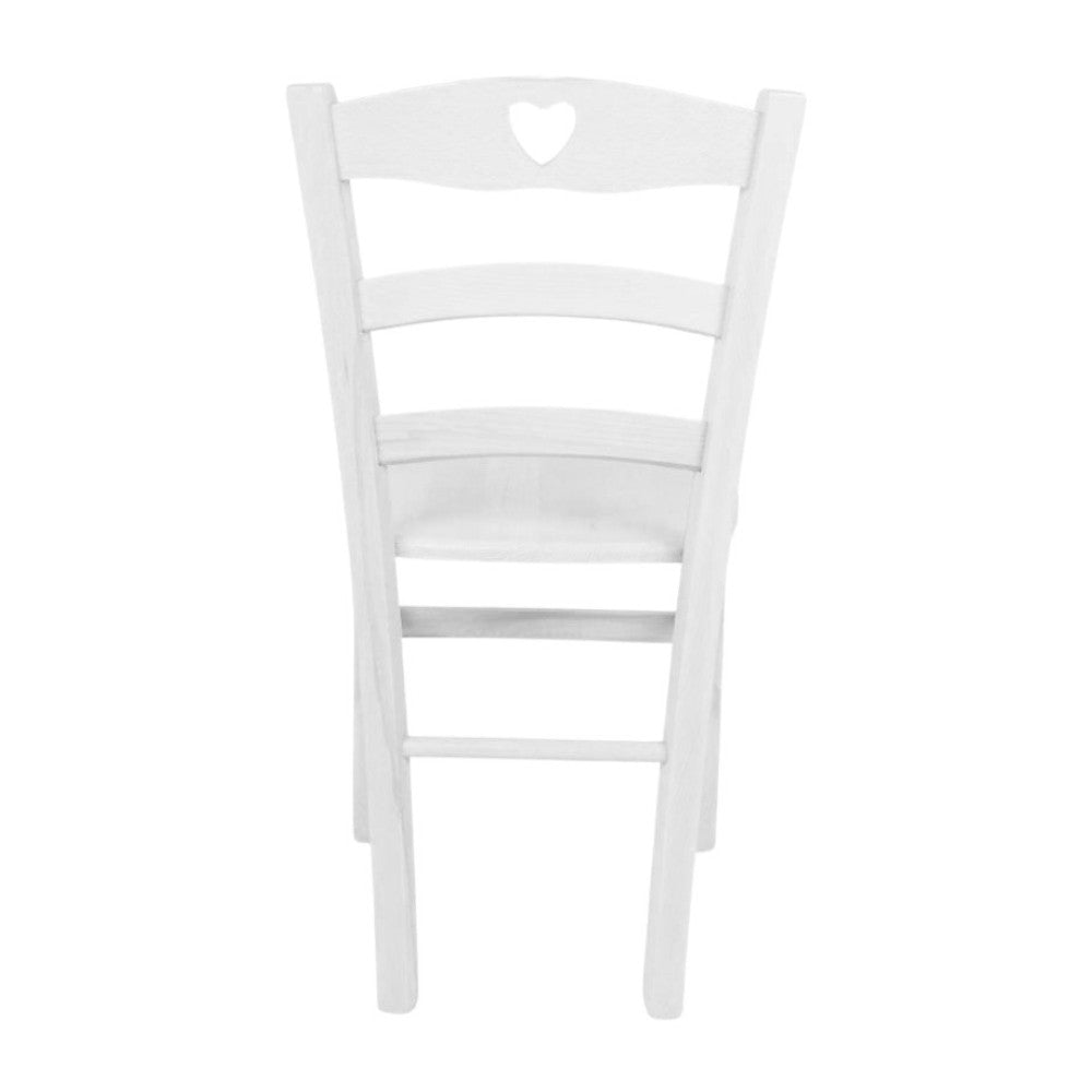 Sedia Decoro colore bianco ghiaccio seduta massello