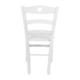 Sedia Decoro colore bianco ghiaccio seduta massello