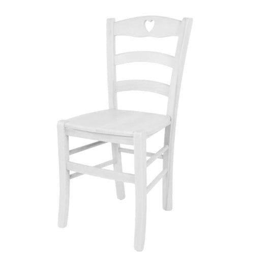 Sedia Decoro colore bianco ghiaccio seduta massello