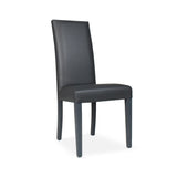 Sedia Nancy in ecopelle grigia