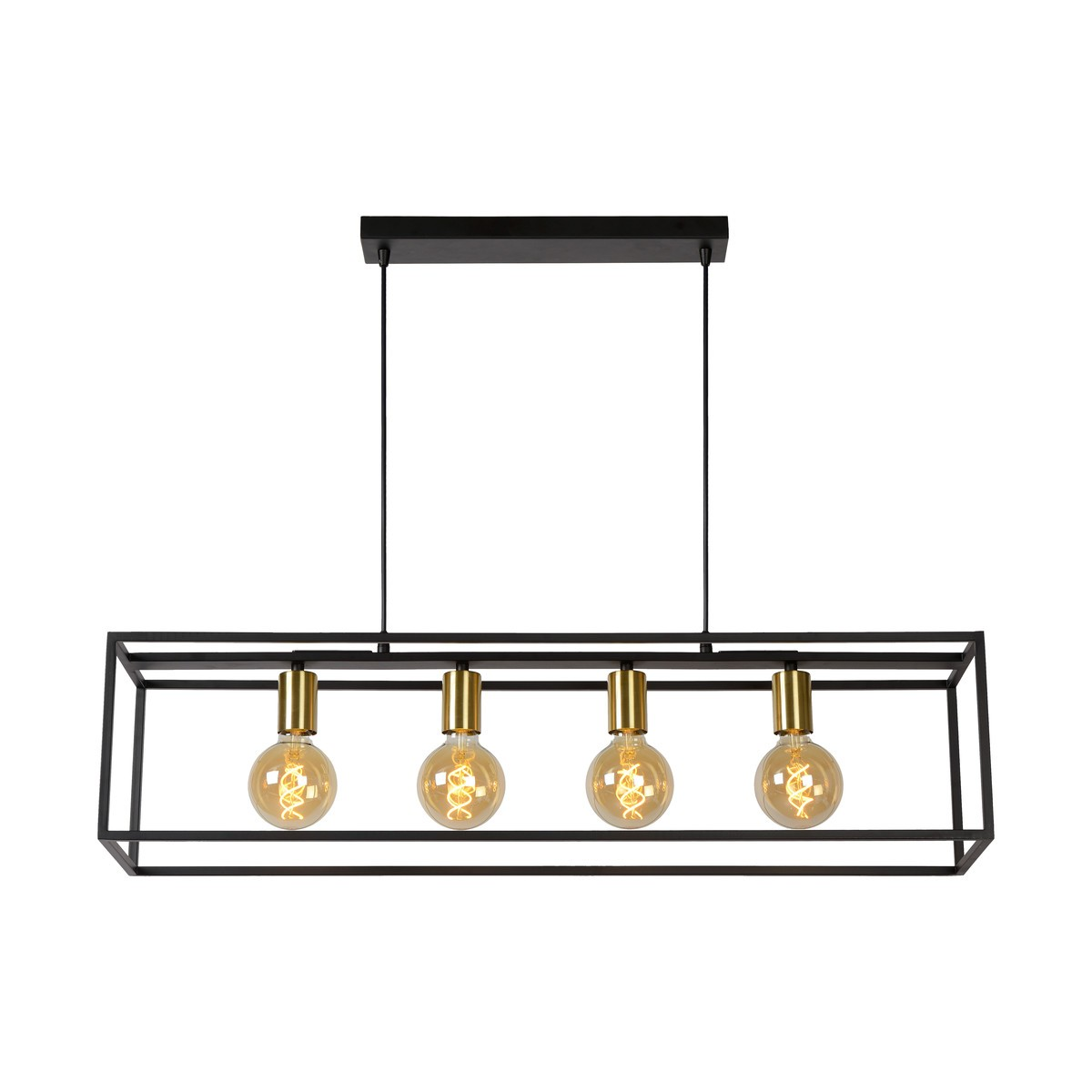 Lucide RUBEN Black chandeliers, suspensions and ceiling lights