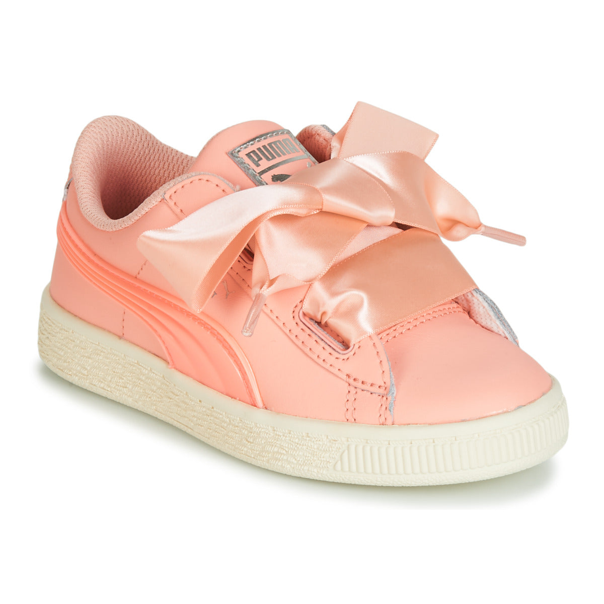 Scarpe bambini ragazza Puma  PS BASKET HEART JELLY.PEAC  Rosa 