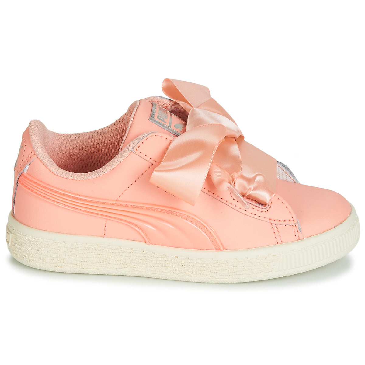 Scarpe bambini ragazza Puma  PS BASKET HEART JELLY.PEAC  Rosa 