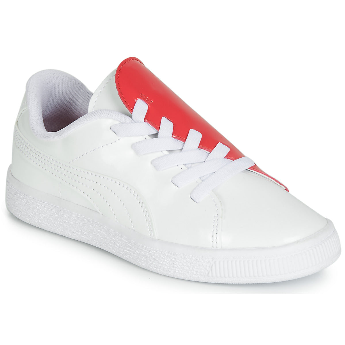 Scarpe bambini ragazza Puma  PS BKT CRUSH PATENT AC.W-H  Bianco 