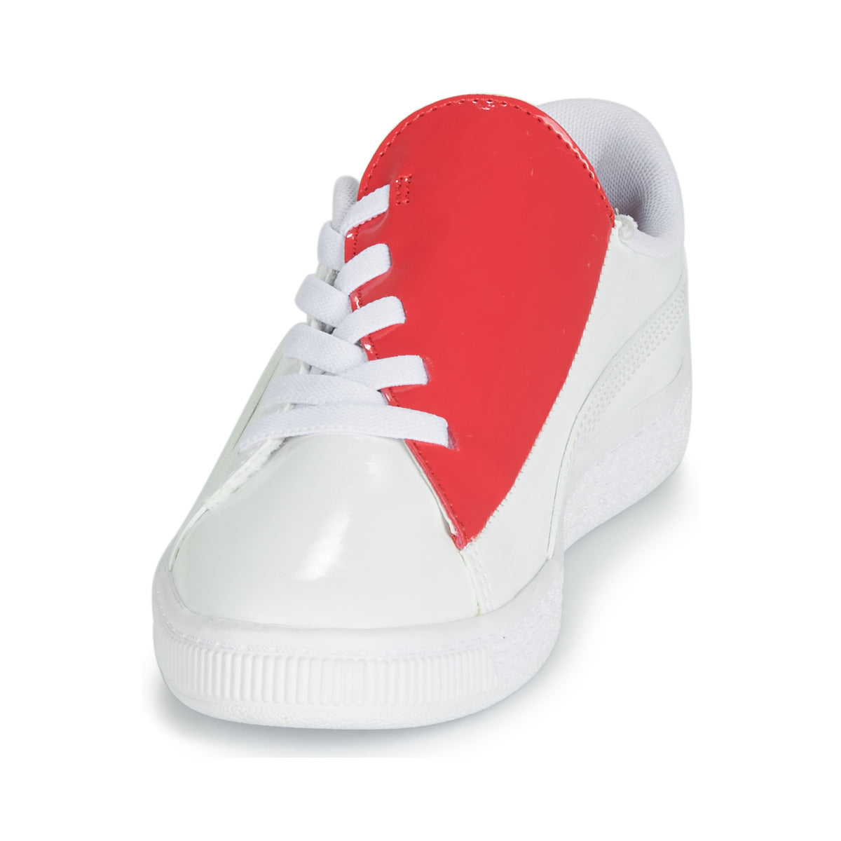 Scarpe bambini ragazza Puma  PS BKT CRUSH PATENT AC.W-H  Bianco 