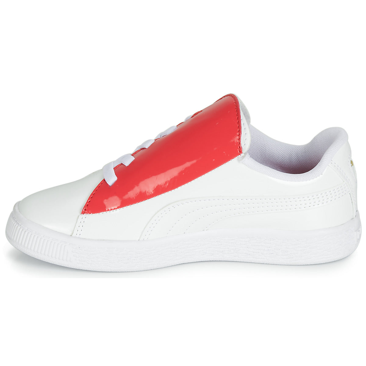 Scarpe bambini ragazza Puma  PS BKT CRUSH PATENT AC.W-H  Bianco 