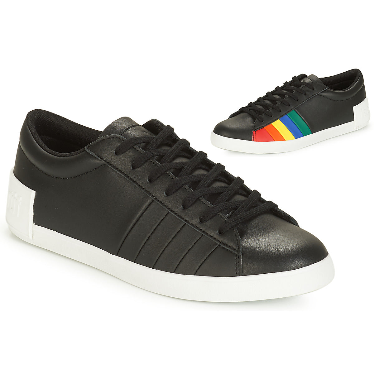 Sneakers basse donne Le Coq Sportif  FLAG  Nero 