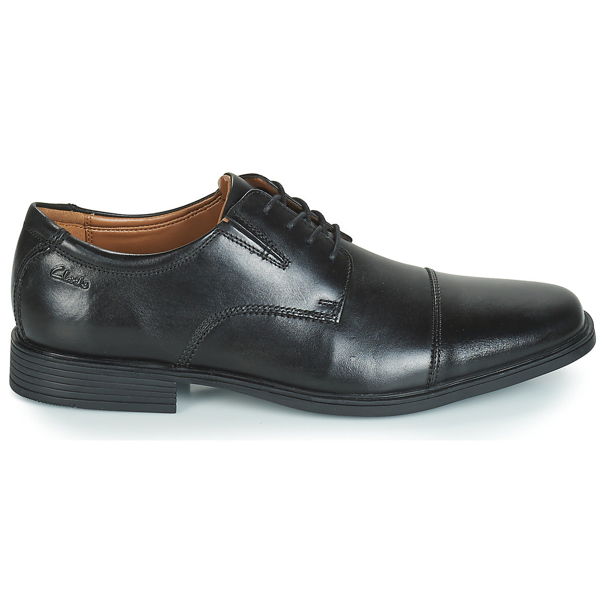 Scarpe uomini Clarks  TILDEN CAP  Nero 