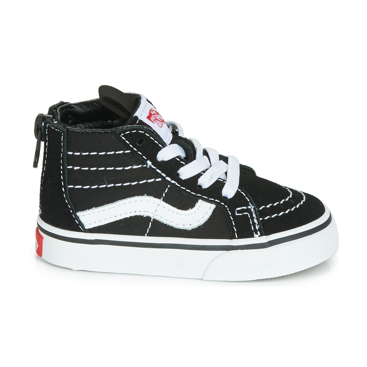 Scarpe bambini ragazzo Vans  SK8-HI ZIP  Nero 